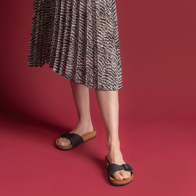 Madrid Birko-flor Black Sandals