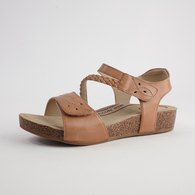 Fog Tan Leather Sandals