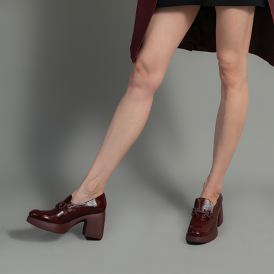 Callisto Vino Leather Heels