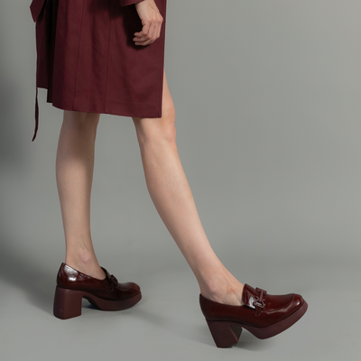Callisto Vino Leather Heels