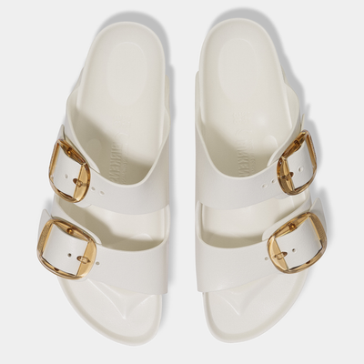 Arizona Eva Big Buckle Eggshell Sandals
