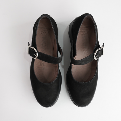 Celine Black Nubuck Leather Heels