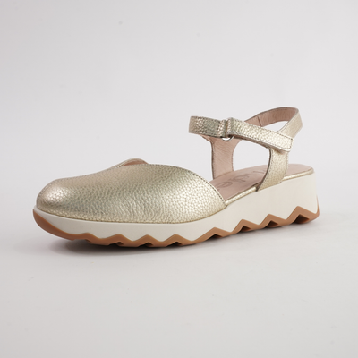 Cobi Platino Leather Wedges