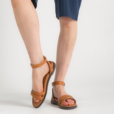 Patterson Tan Leather Sandals