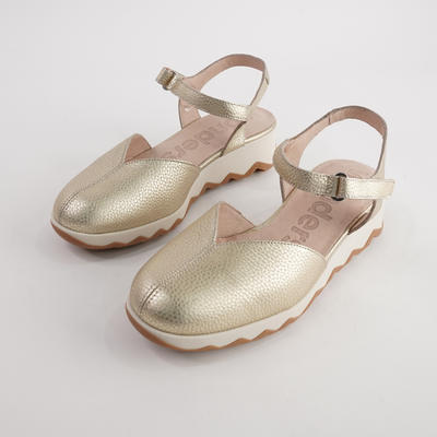 Cobi Platino Leather Wedges