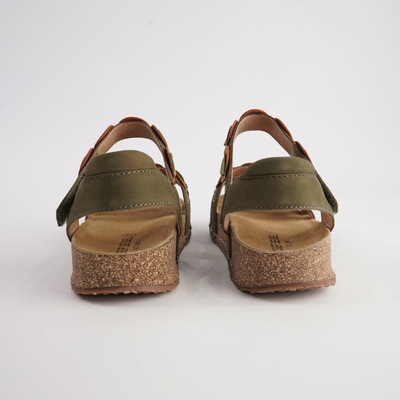 Hannah 13 Olive Multi Leather Sandals