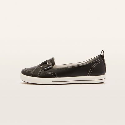 Sophie Iv Black Leather Sneakers
