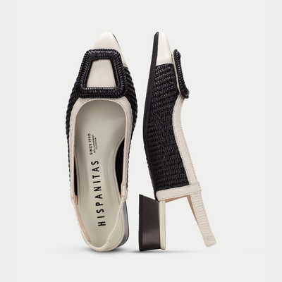 Rhv254046 Latte/ Black Leather Flats