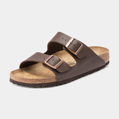 Arizona Birko-Flor Dark Brown Sandals