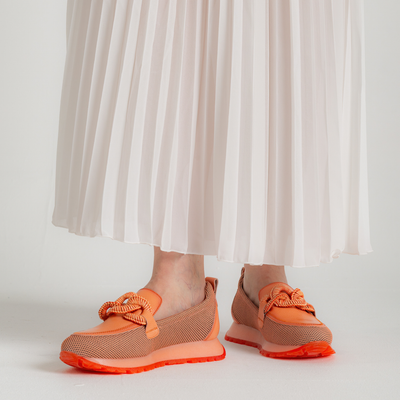 Hv254065 Tangerine Leather Loafers