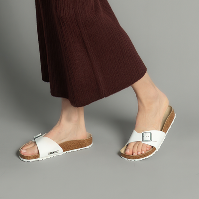 Madrid Birko-flor White Sandals