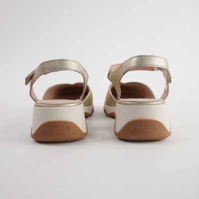Cobi Platino Leather Wedges