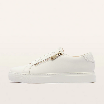 Billie Ii White Leather Sneakers