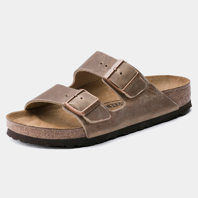 Arizona Oiled Leather Tobacco Brown Sandals