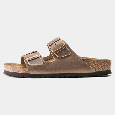 Arizona Oiled Leather Tobacco Brown Sandals