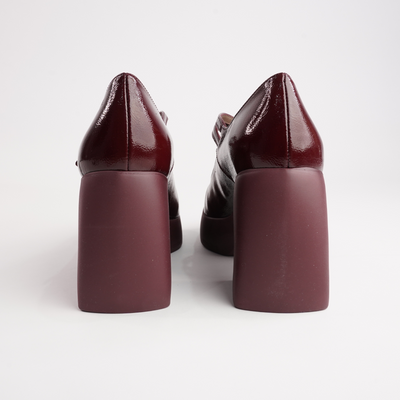 Indira Vino Leather Heels