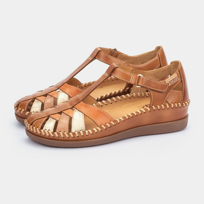 W8k-0705c1 Brandy Leather Sandals