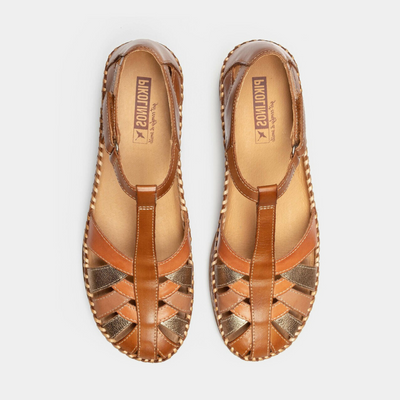 W8k-0705c1 Brandy Leather Sandals