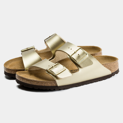 Arizona Birko-Flor Gold Sandals