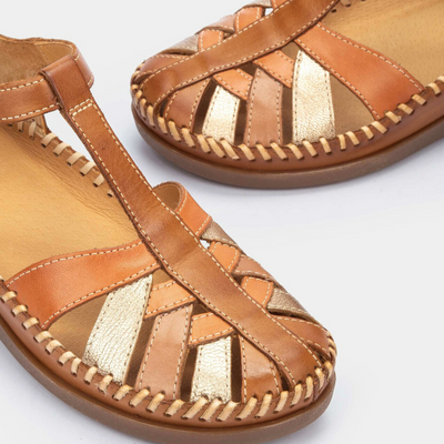 W8k-0705c1 Brandy Leather Sandals