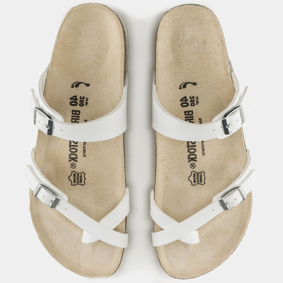 Mayari Birko-flor White Sandals