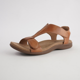 The Show Caramel Leather Sandals