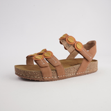 Hannah 13 Natural Multi Leather Sandals