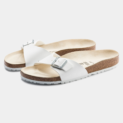 Madrid Birko-flor White Sandals