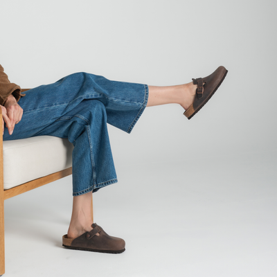 Boston Oiled Leather Habanna Flats