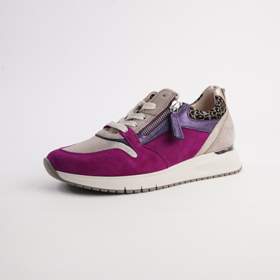 Glinda Purple Multi Leather Sneakers