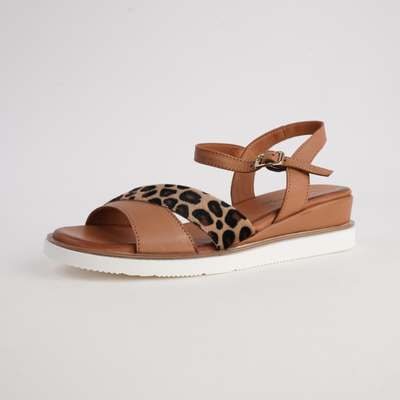 Eclipse Tan Leather Sandals