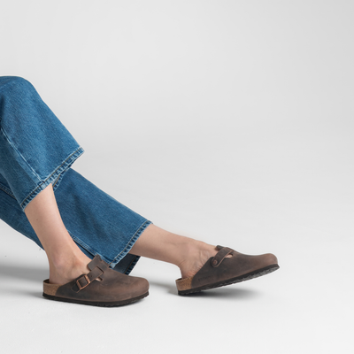 Boston Oiled Leather Habanna Flats