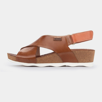 W9e-0912 Brandy Leather Sandals