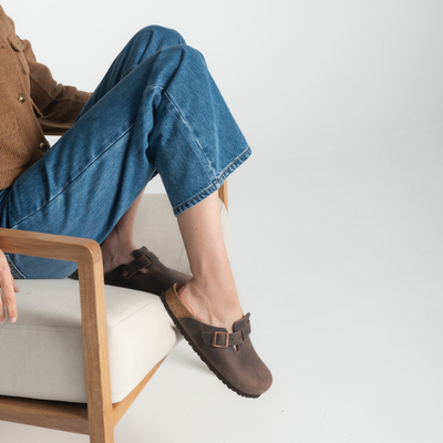 Boston Oiled Leather Habanna Flats