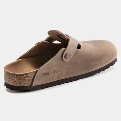 Boston Oiled Leather Tobacco Brown Flats
