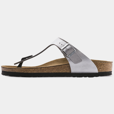 Gizeh Birko-flor Silver Sandals