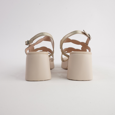 Dawn Platino Leather Heels