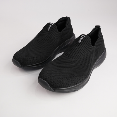 Stride Jet Black Sneakers