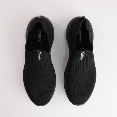 Stride Jet Black Sneakers