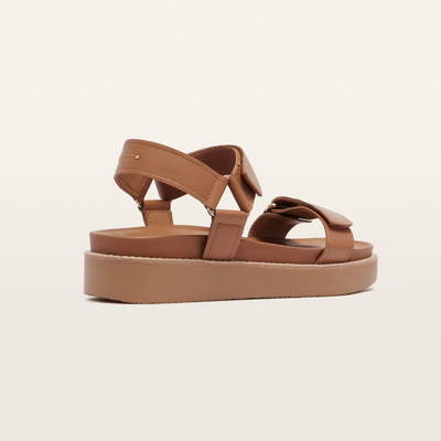 Zane Tan Leather Sandals