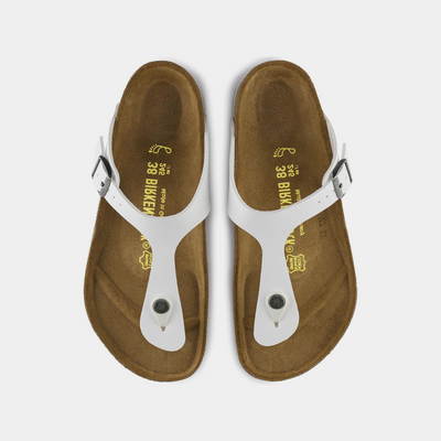 Gizeh Birko-flor White Sandals