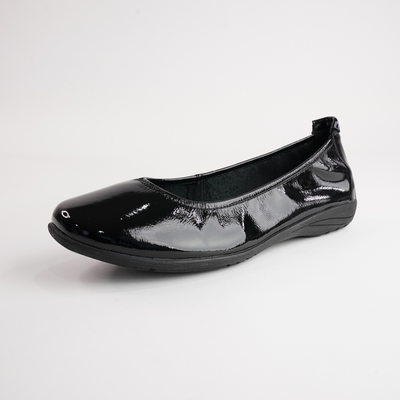 Fenja 01 Black Patent Leather Ballet Flats