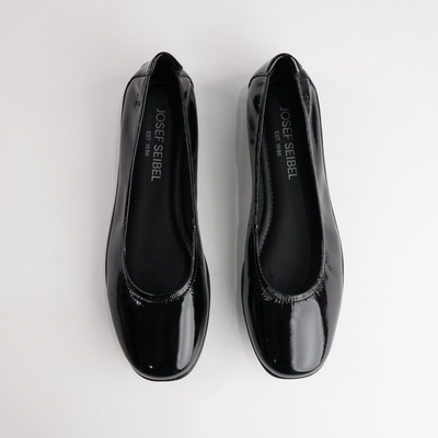 Fenja 01 Black Patent Leather Ballet Flats