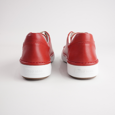 Claire 01 Rot Leather Sneakers