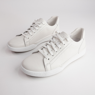Claire 01 White Leather Sneakers