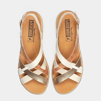 W4n-0650c1 Natural Multi Leather Sandals