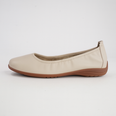 Fenja 01 Sand Leather Ballet Flats