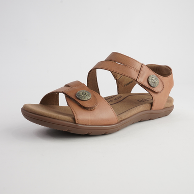 Trophy Tan Leather Sandals