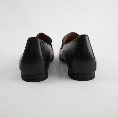 Eleanor Black Leather Loafers