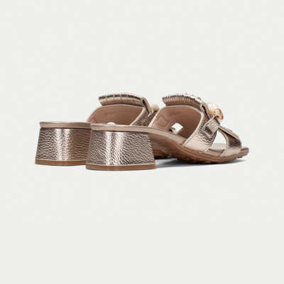 Hv254077 Champagne Leather Heels